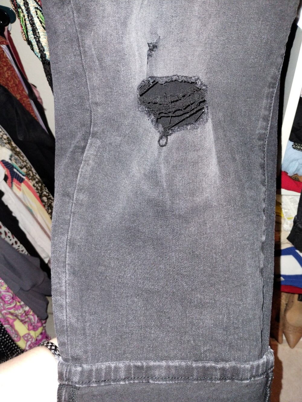 Torrid 26S Black Distressed Style Jeans - Picture 12 of 13